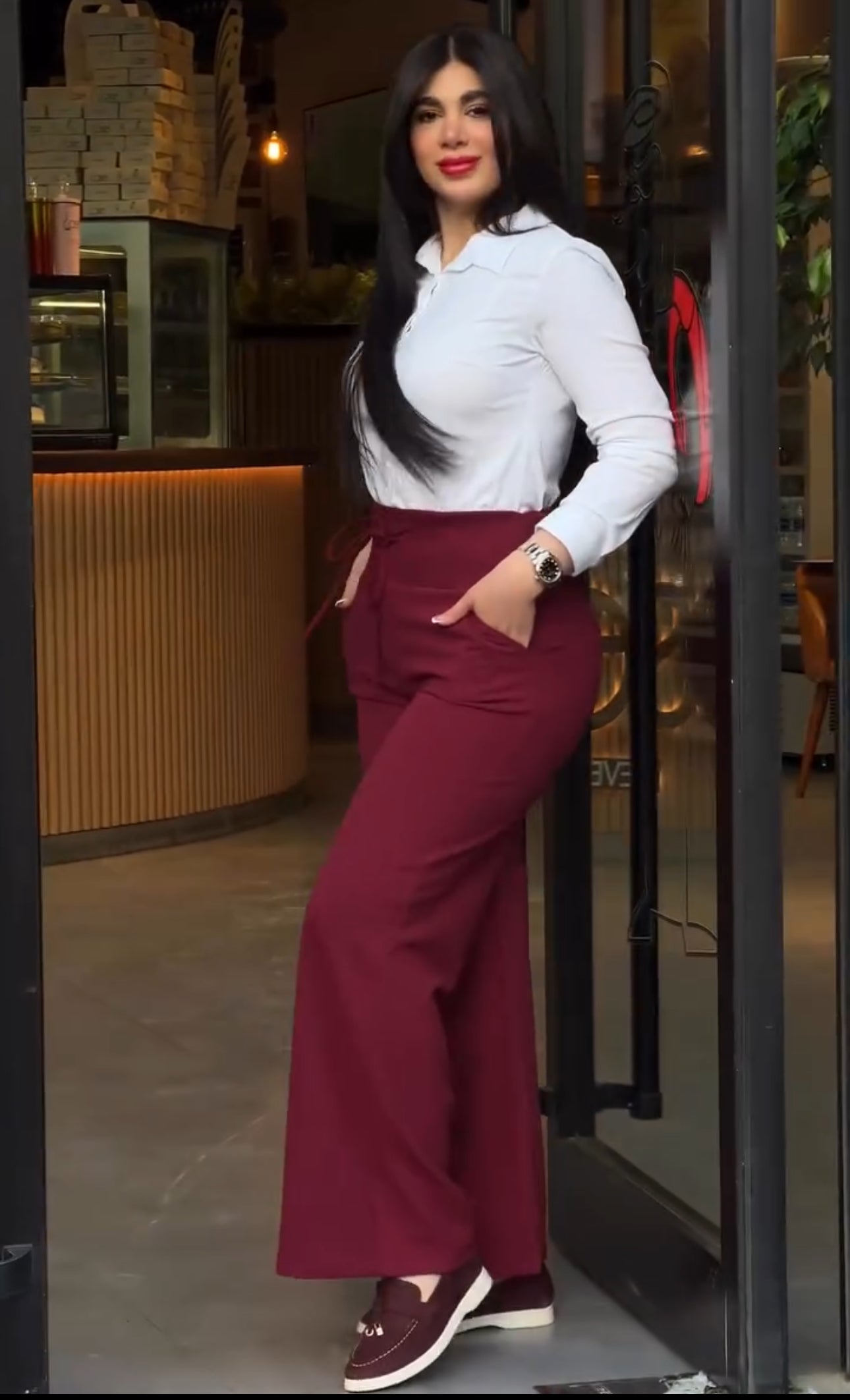 Pantalon droit élégant