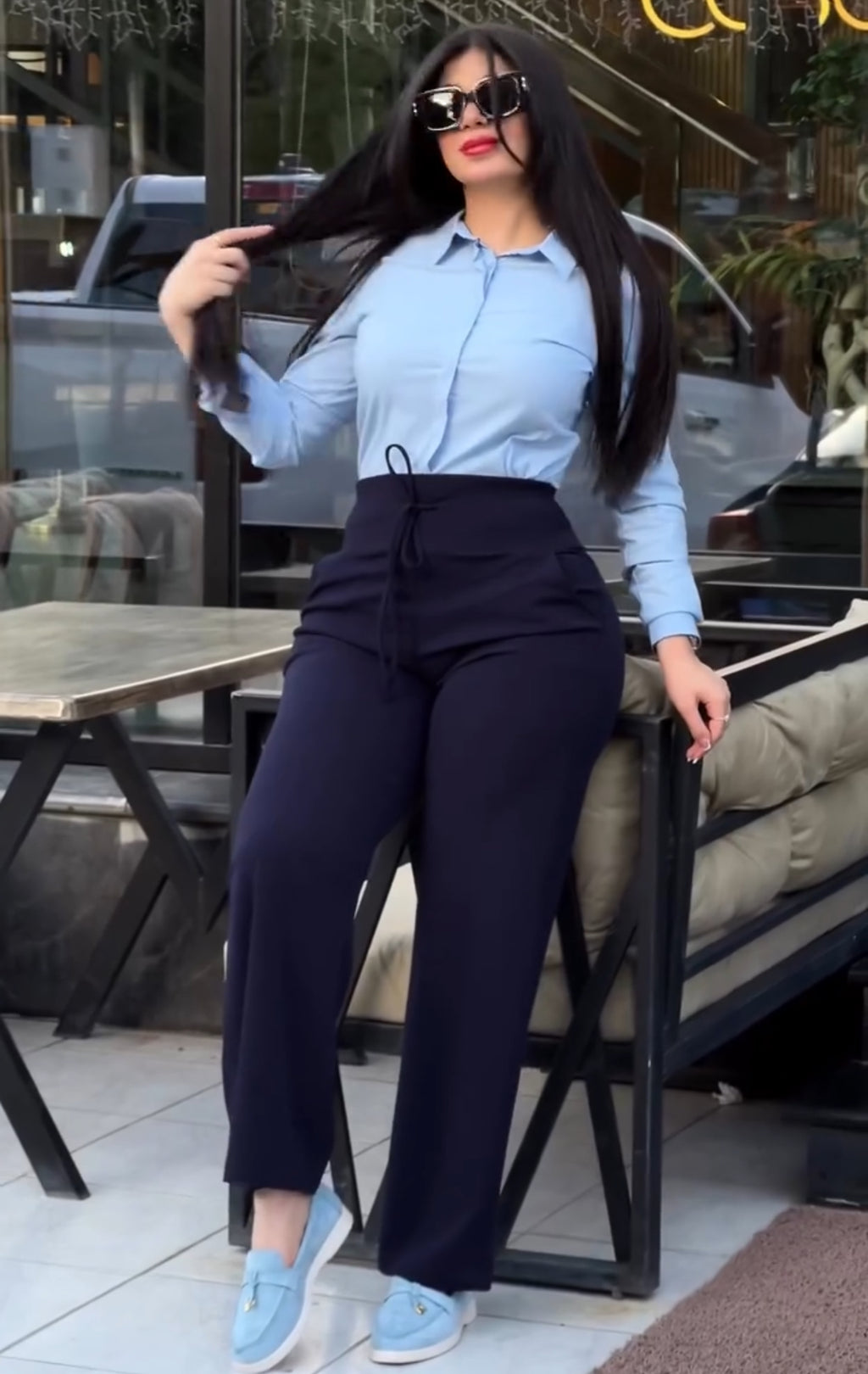 Pantalon droit élégant